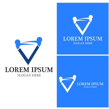 Topluluk, ağ ve sosyal simge tasarım şablonu