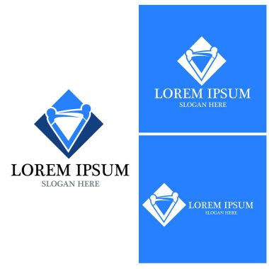 Topluluk, ağ ve sosyal simge tasarım şablonu