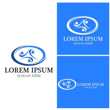 Topluluk, ağ ve sosyal simge tasarım şablonu