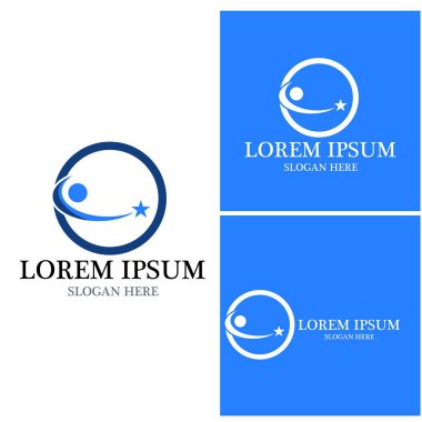 başarı insanlar Logo vektör şablon