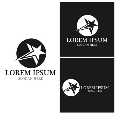 Yıldız simgesi şablon vektör illüstrasyon tasarımı