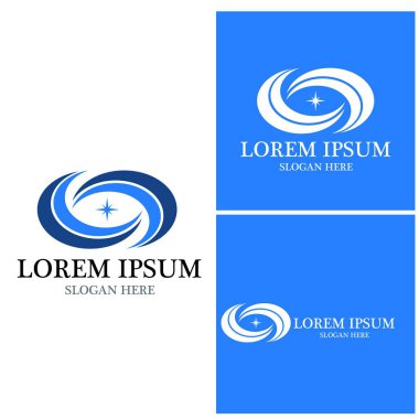 Çember simgesi ve sembol vektör şablonu