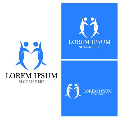 Topluluk, ağ ve sosyal simge tasarım şablonu