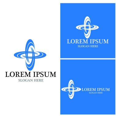 Çember simgesi ve sembol vektör şablonu