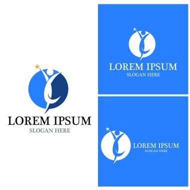 başarı insanlar Logo vektör şablon