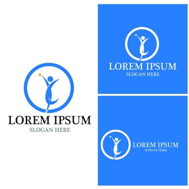 başarı insanlar Logo vektör şablon