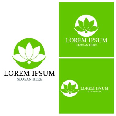 Doğa yaprağı simgesi ve sembol vektörü