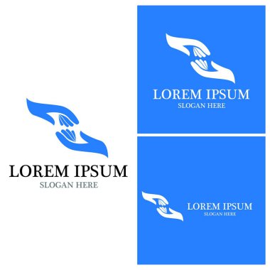 El bakımı insanları resimleme şablonu