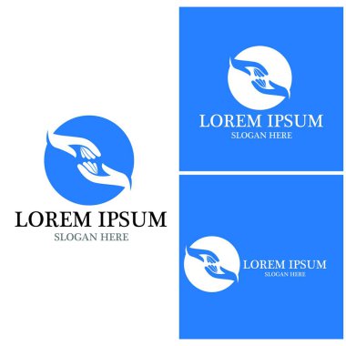 El bakımı insanları resimleme şablonu