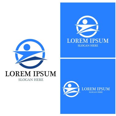 başarı insanlar Logo vektör şablon