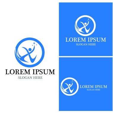 başarı insanlar Logo vektör şablon