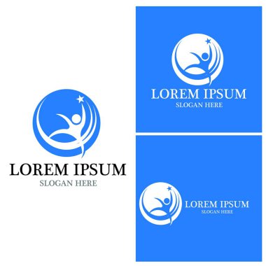 başarı insanlar Logo vektör şablon