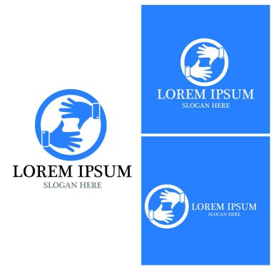 El bakımı insanları resimleme şablonu