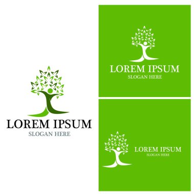 Sağlık insanları yaşam logo vektör şablonu