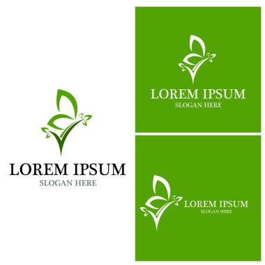 Güzellik Kelebeği Vektör simgesi tasarımı