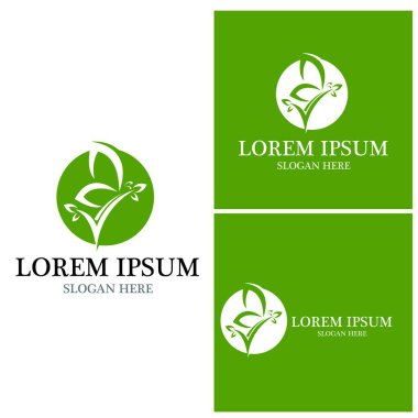 Güzellik Kelebeği Vektör simgesi tasarımı