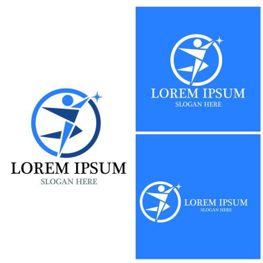 başarı insanlar Logo vektör şablon