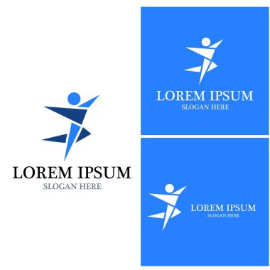 başarı insanlar Logo vektör şablon