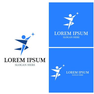 başarı insanlar Logo vektör şablon