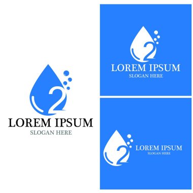 su damlası Logo Şablonu vektör çizimi tasarımı
