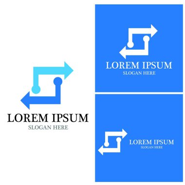 Ok vektör illüstrasyon simgesi Logo Şablonu tasarımı