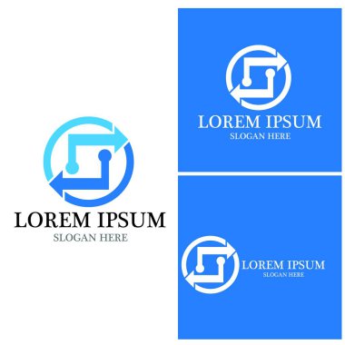 Ok vektör illüstrasyon simgesi Logo Şablonu tasarımı