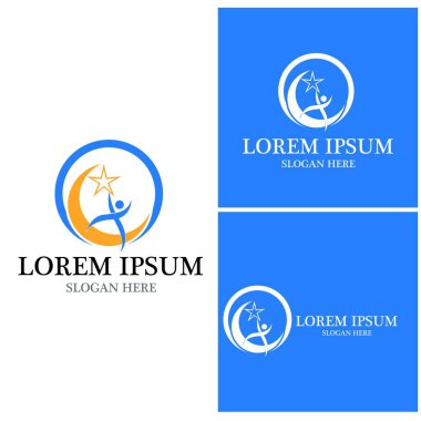 başarı insanlar Logo vektör şablon