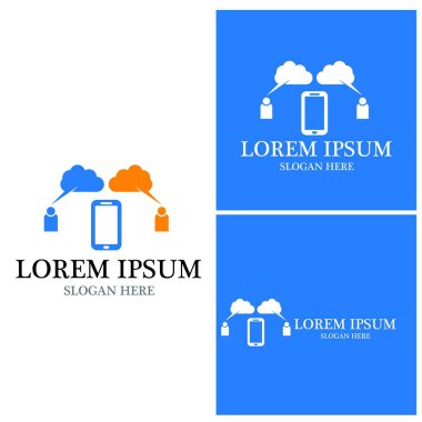 Chat bubble icon logo vector