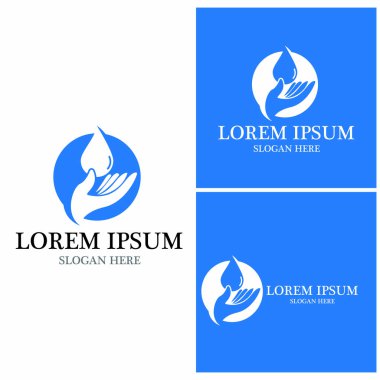 su damlası Logo Şablonu vektör çizimi tasarımı