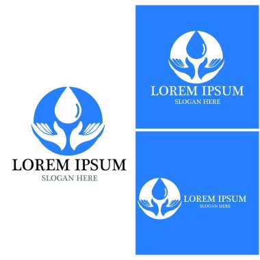 su damlası Logo Şablonu vektör çizimi tasarımı