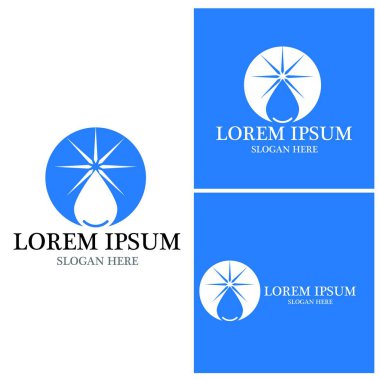 su damlası Logo Şablonu vektör çizimi tasarımı