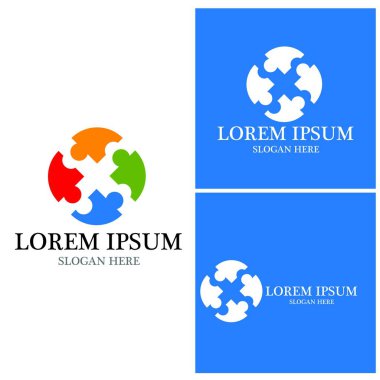 Topluluk, ağ ve sosyal simge tasarım şablonu