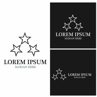 Yıldız simgesi şablon vektör illüstrasyon tasarımı