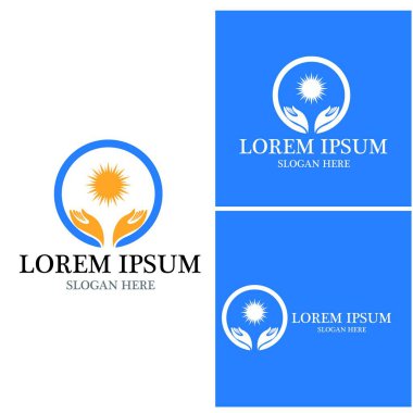 El bakımı insanları resimleme şablonu