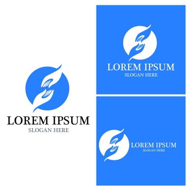 El bakımı insanları resimleme şablonu