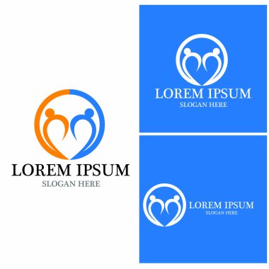 Topluluk, ağ ve sosyal simge tasarım şablonu