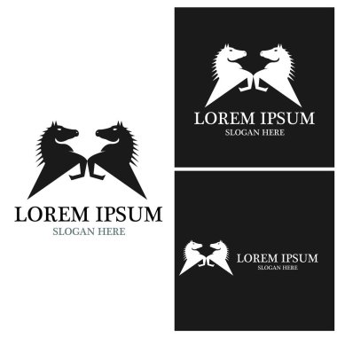 At Logosu Şablonu Vektör resimleme tasarımı