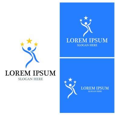 başarı insanlar Logo vektör şablon