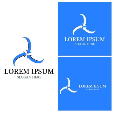 Ok vektör illüstrasyon simgesi Logo Şablonu tasarımı