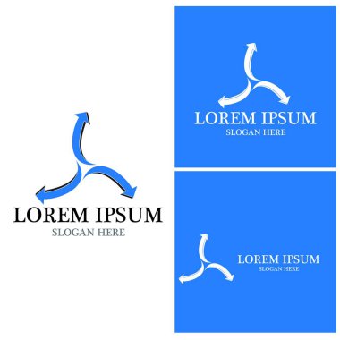 Ok vektör illüstrasyon simgesi Logo Şablonu tasarımı