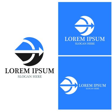 Ok vektör illüstrasyon simgesi Logo Şablonu tasarımı