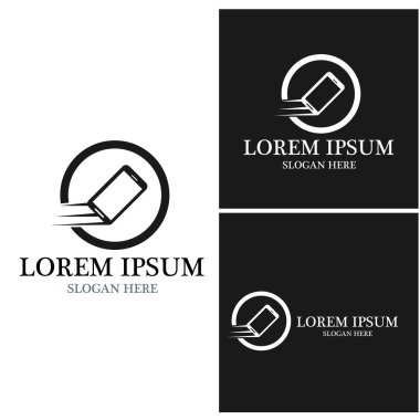 Akıllı telefon aygıtı logo vektör şablonu