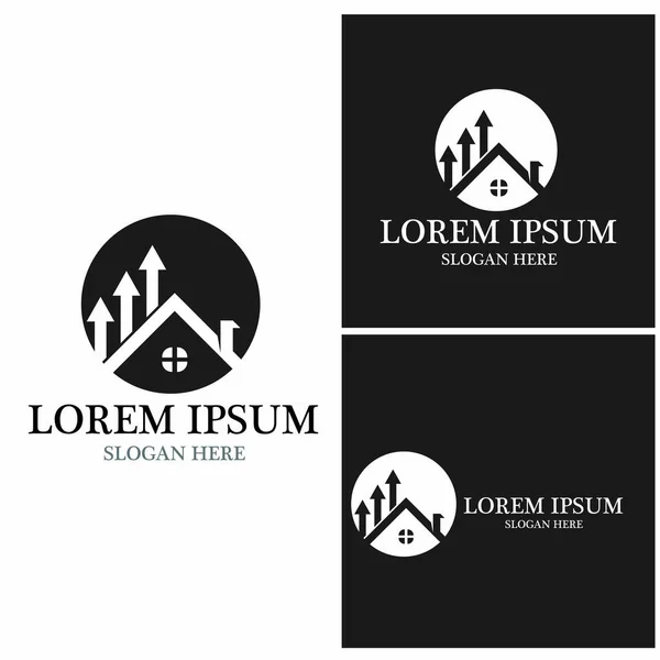 Immobilier Immobilier Construction Logo Design — Image vectorielle