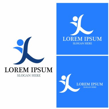 başarı insanlar Logo vektör şablon