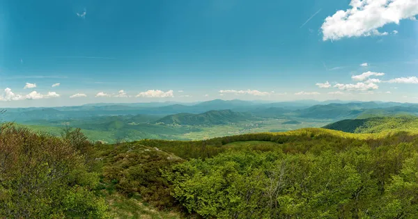 Schöne Aussicht Auf Das Dorf Donji Lapac Blick Vom Gipfel — Stockfoto