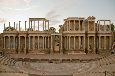 merida, badajoz, extremadura İspanya Roma Tiyatrosu