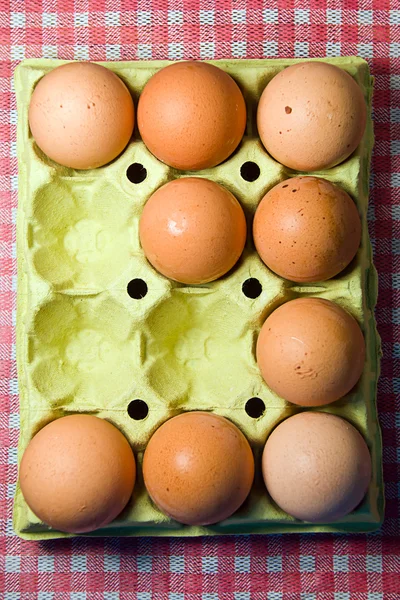 Ovos na embalagem — Fotografia de Stock