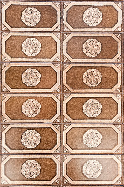 Oude Spaanse keramische tegels wandversiering — Stockfoto