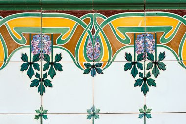 eski İspanyol seramik duvar dekorasyonu