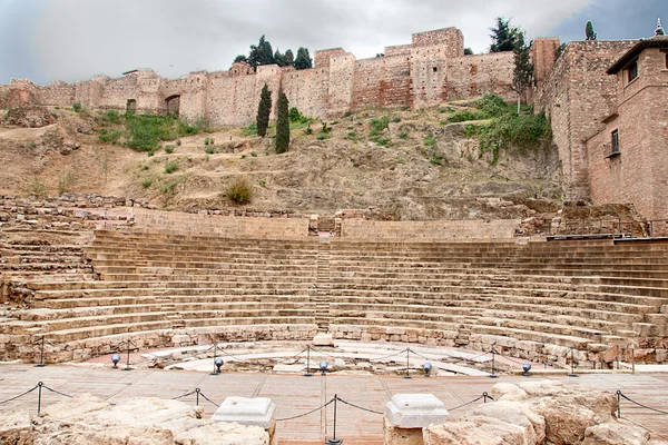 Altes römisches theater in malaga, spanien — Stockfoto